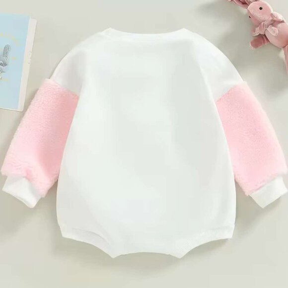 Girl's Easter Hunny Bunny Oversized Bodysuit - Picture 2 of 3